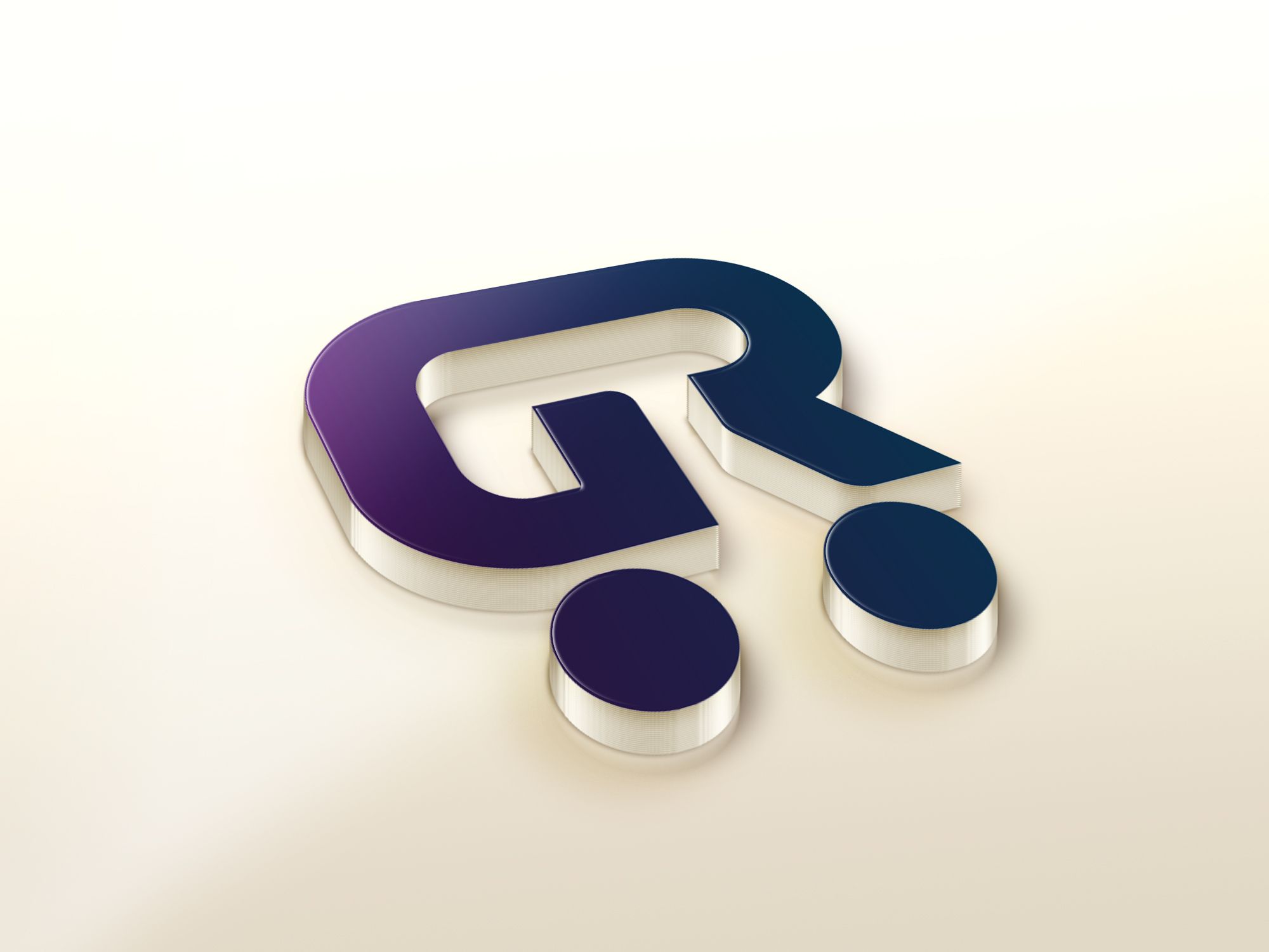 Gr logo monogram design template Royalty Free Vector Image