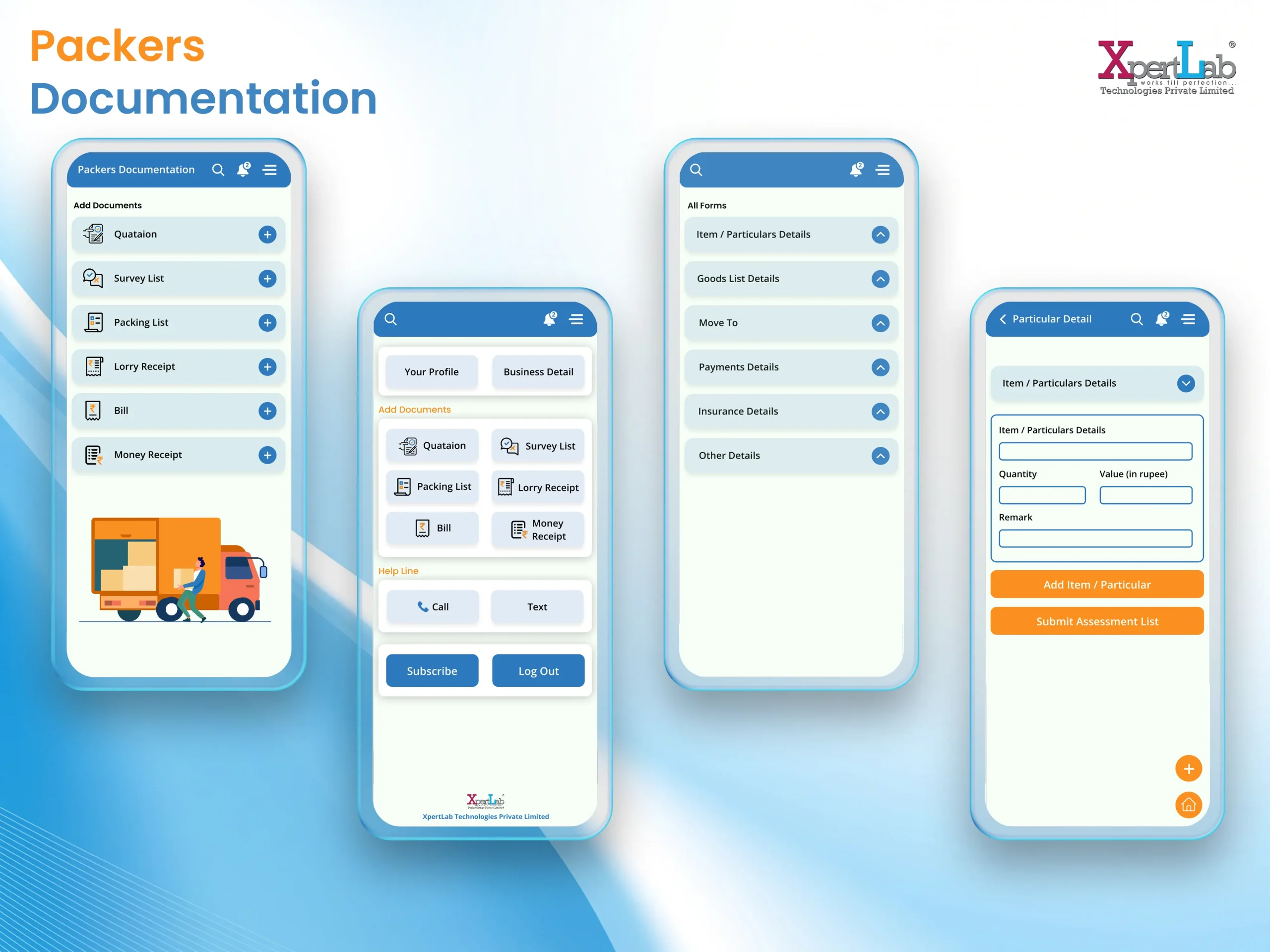 XpertLab Technologies Private Limited Mobile App Development Detail Page Packers Documentation