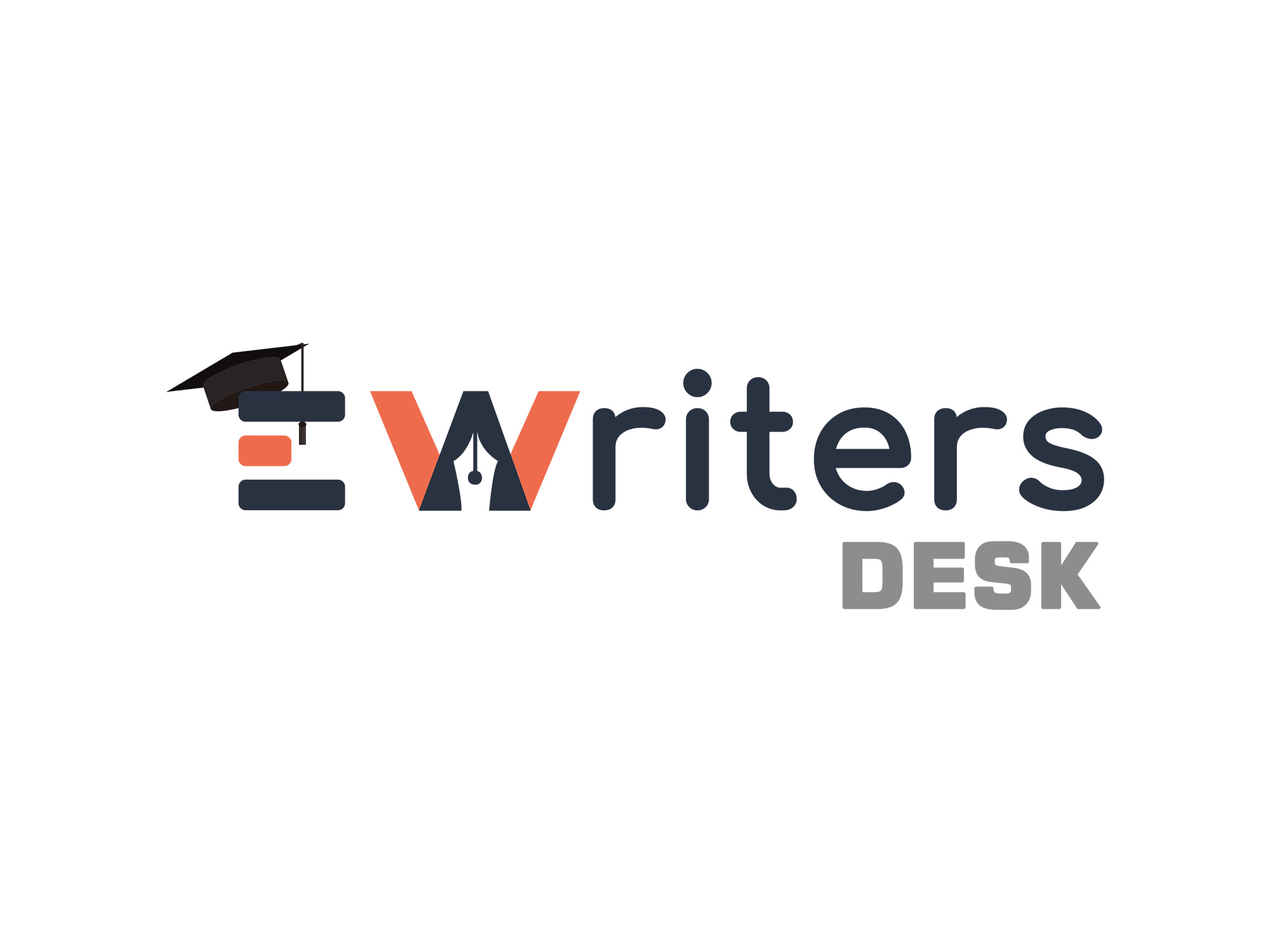 EWriter Desk Logo Designing 2D - xpertlab technologies private limited