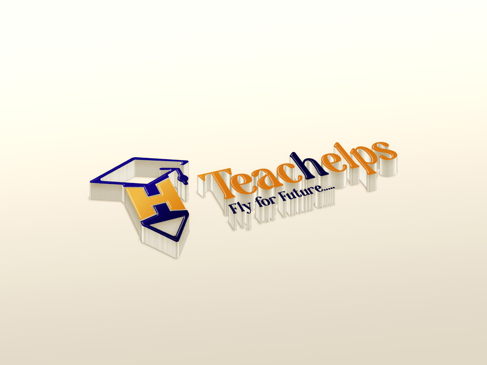 Techelps 3D Logo Designing - XpertLab Technolgoies Private Limited