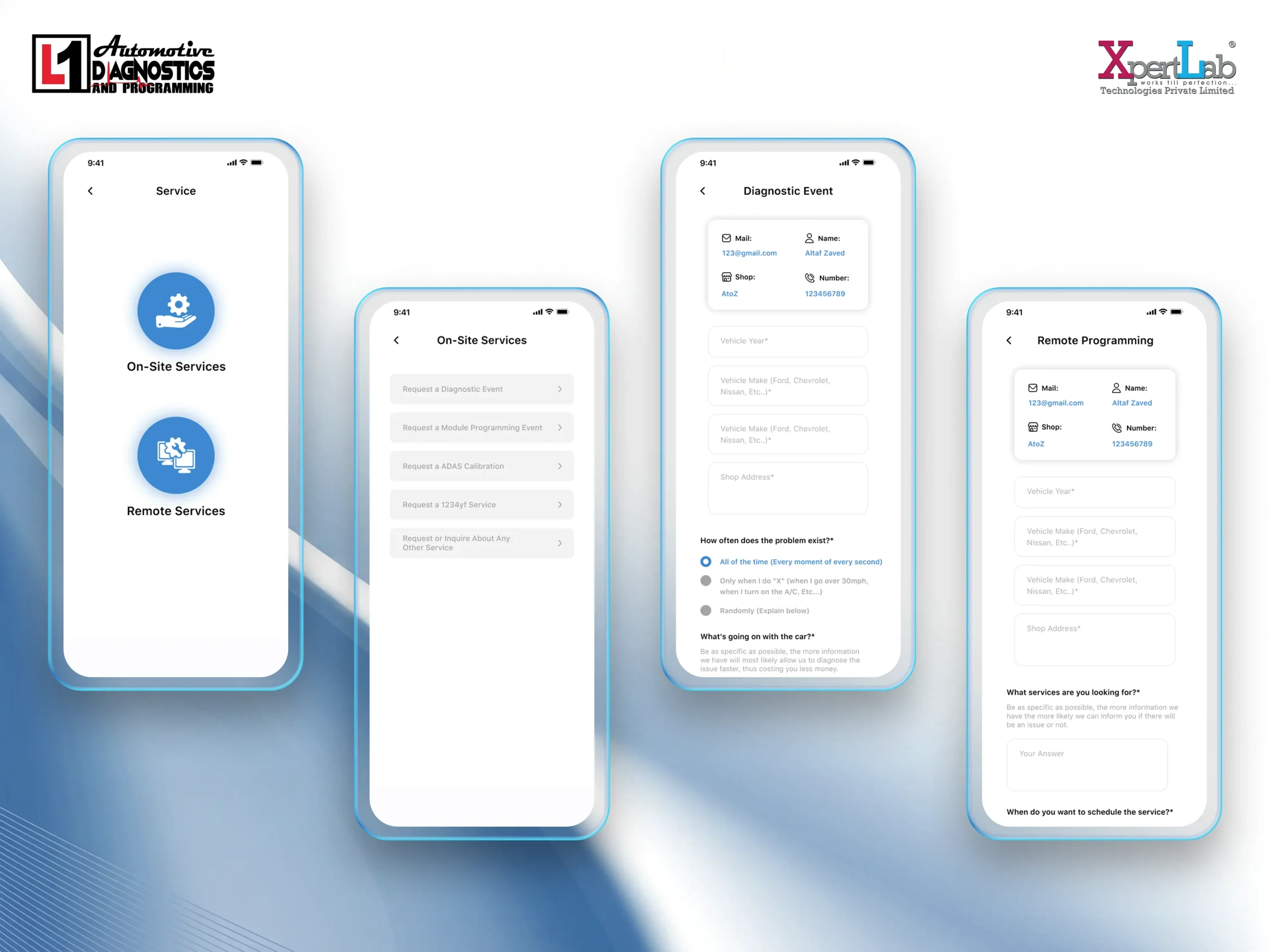 XpertLab Technologies Private Limited Mobile App Development Detail Page L1diagnostics