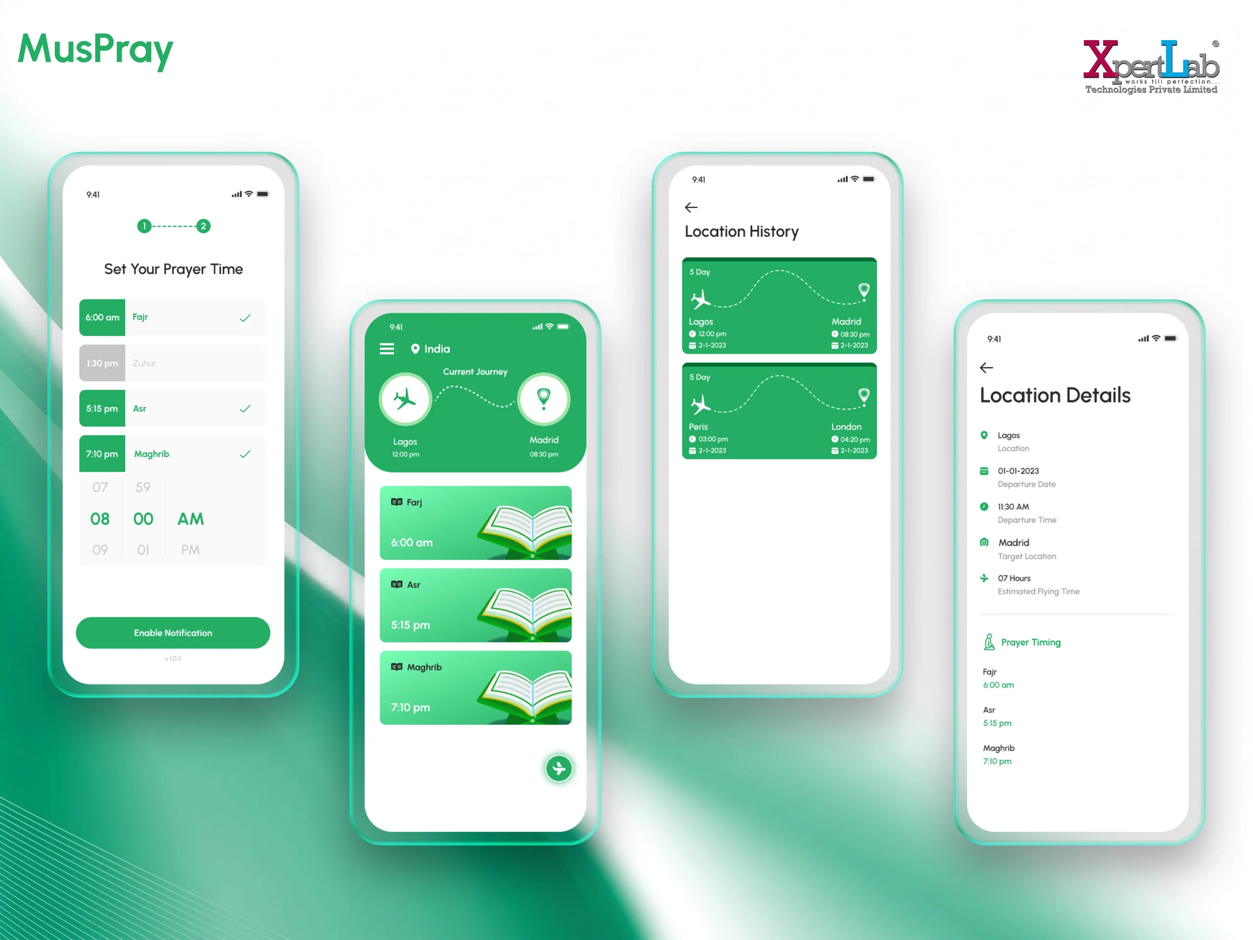 XpertLab Technologies Private Limited Mobile App Development Detail Page MusPray