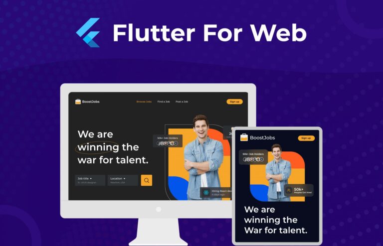 Building a web application with Flutter