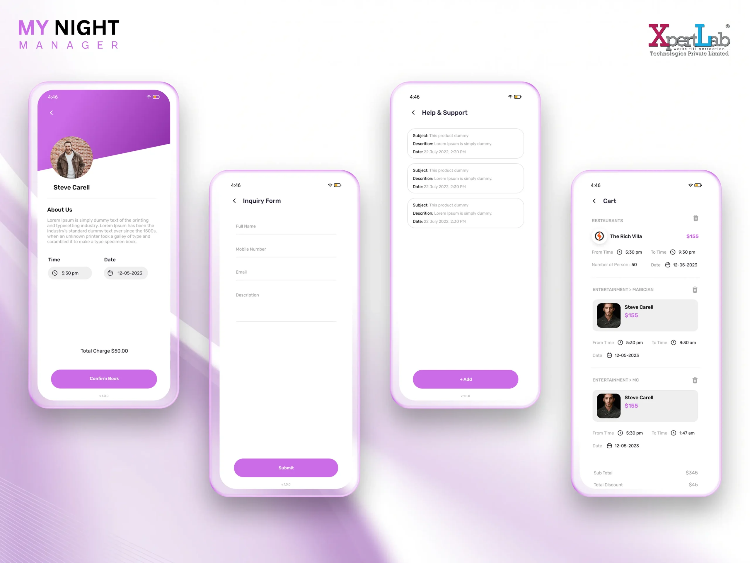 XpertLab Technologies Private Limited Mobile App Development Detail Page My Night Manager customer 3