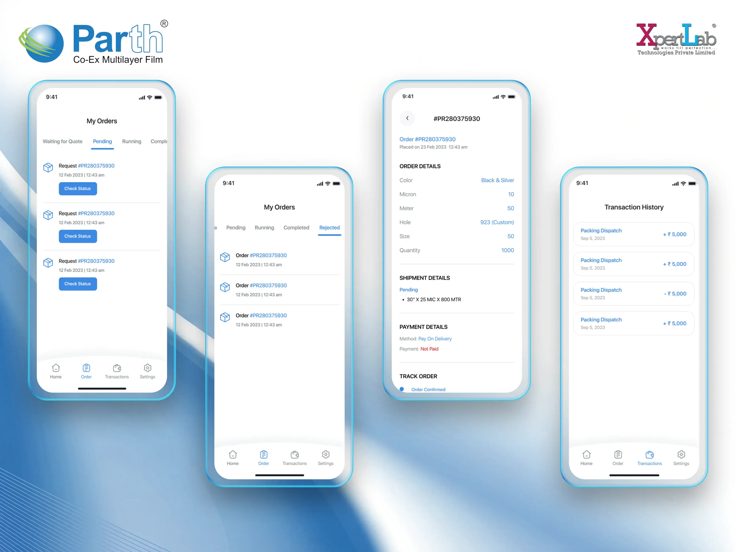 XpertLab Technologies Private Limited Mobile App Development Detail Page Parth Poly 2