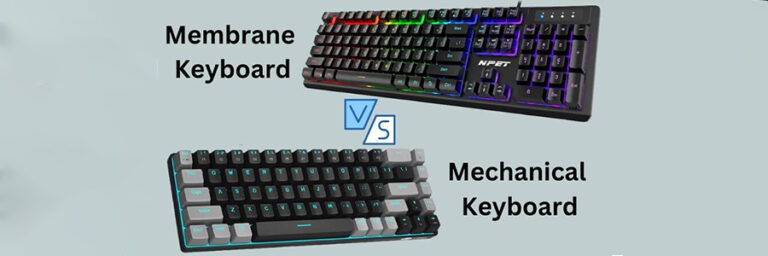 What is the main difference between a mechanical keyboard and a membrane keyboard?