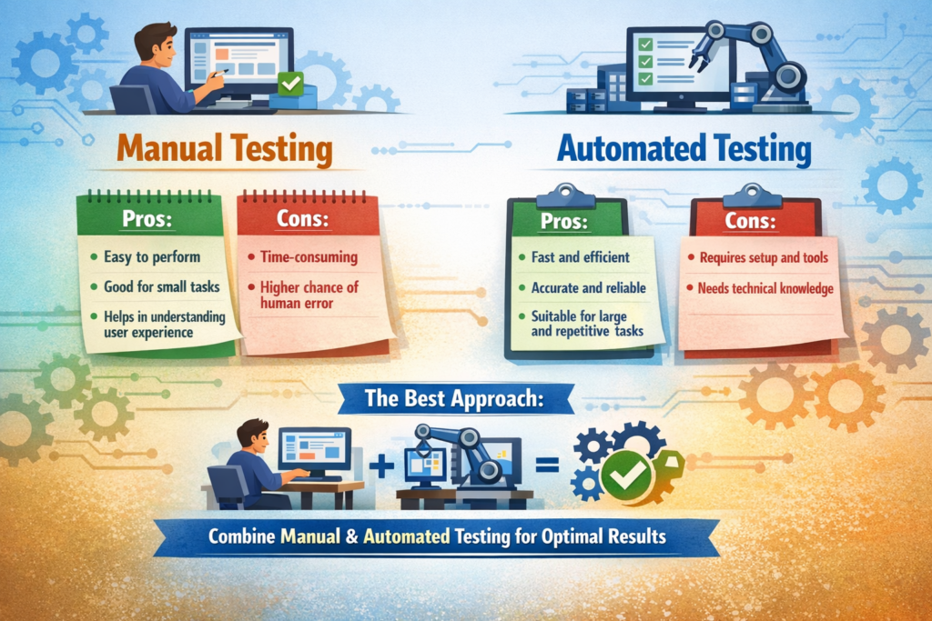 manual and automation testing difference