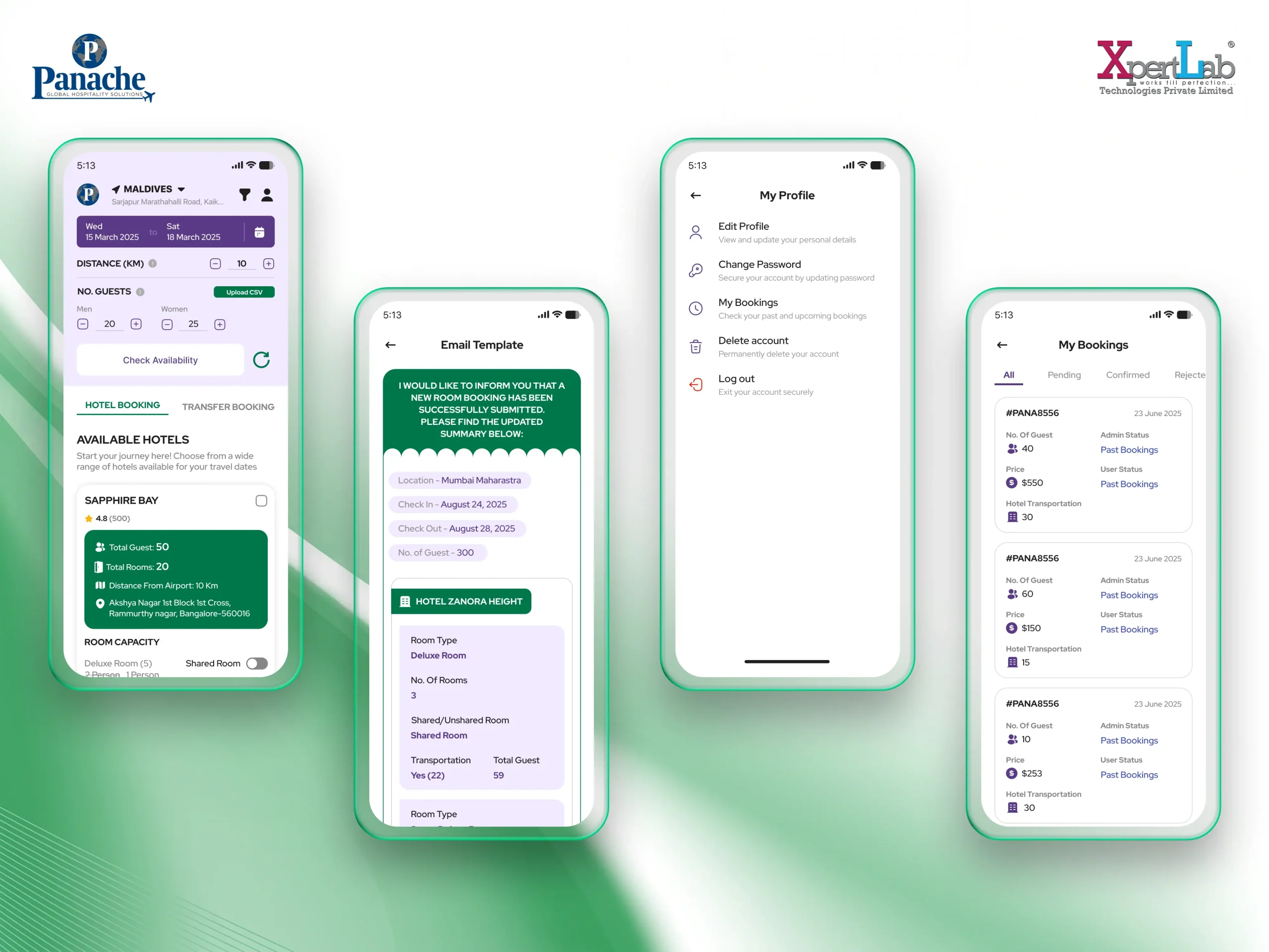 XpertLab Technologies Private Limited Mobile App Development Detail Page Panache