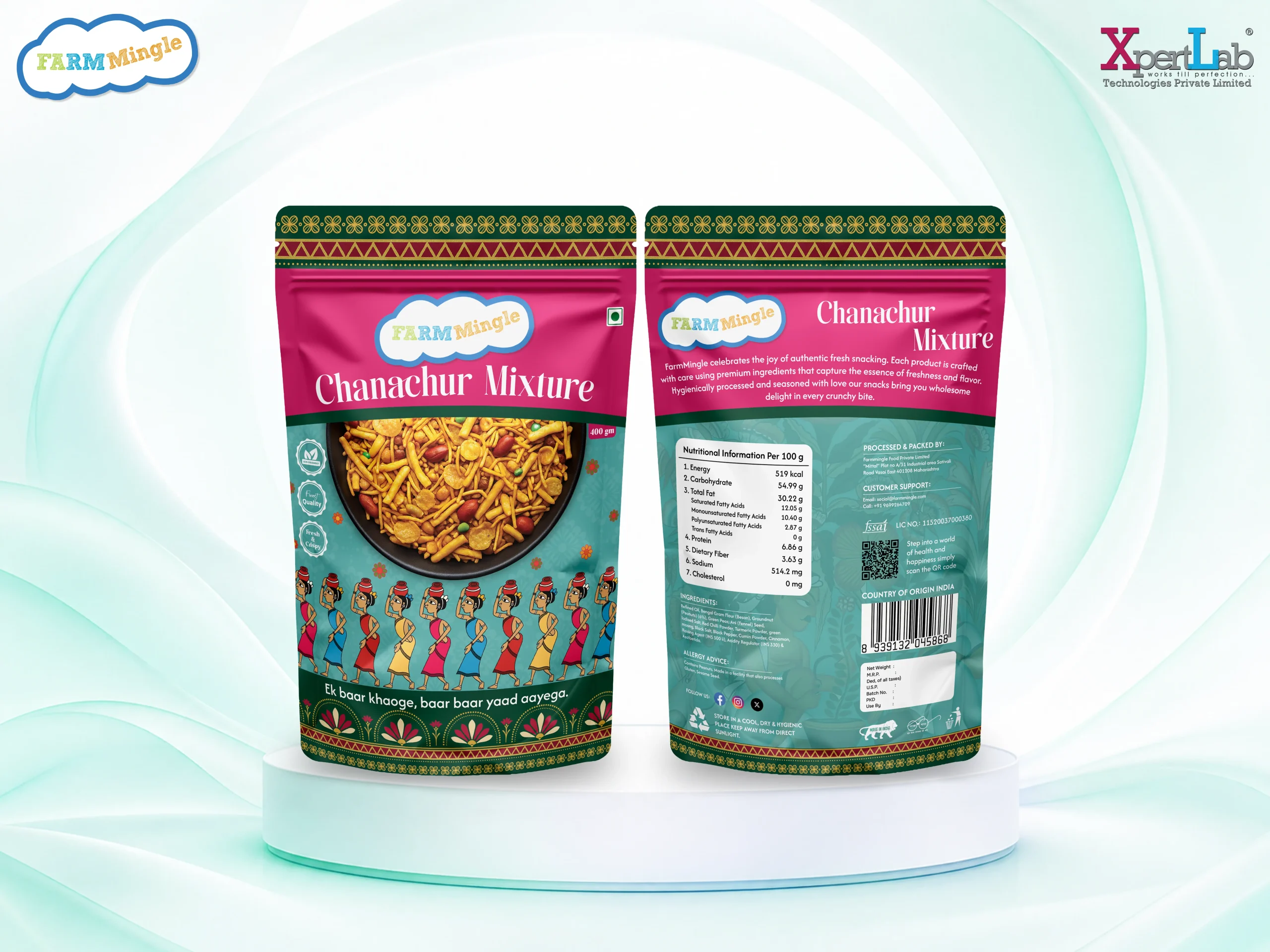 XpertLab Technologies Private Limited Packaging Design Farm Mingle Farm Mingle