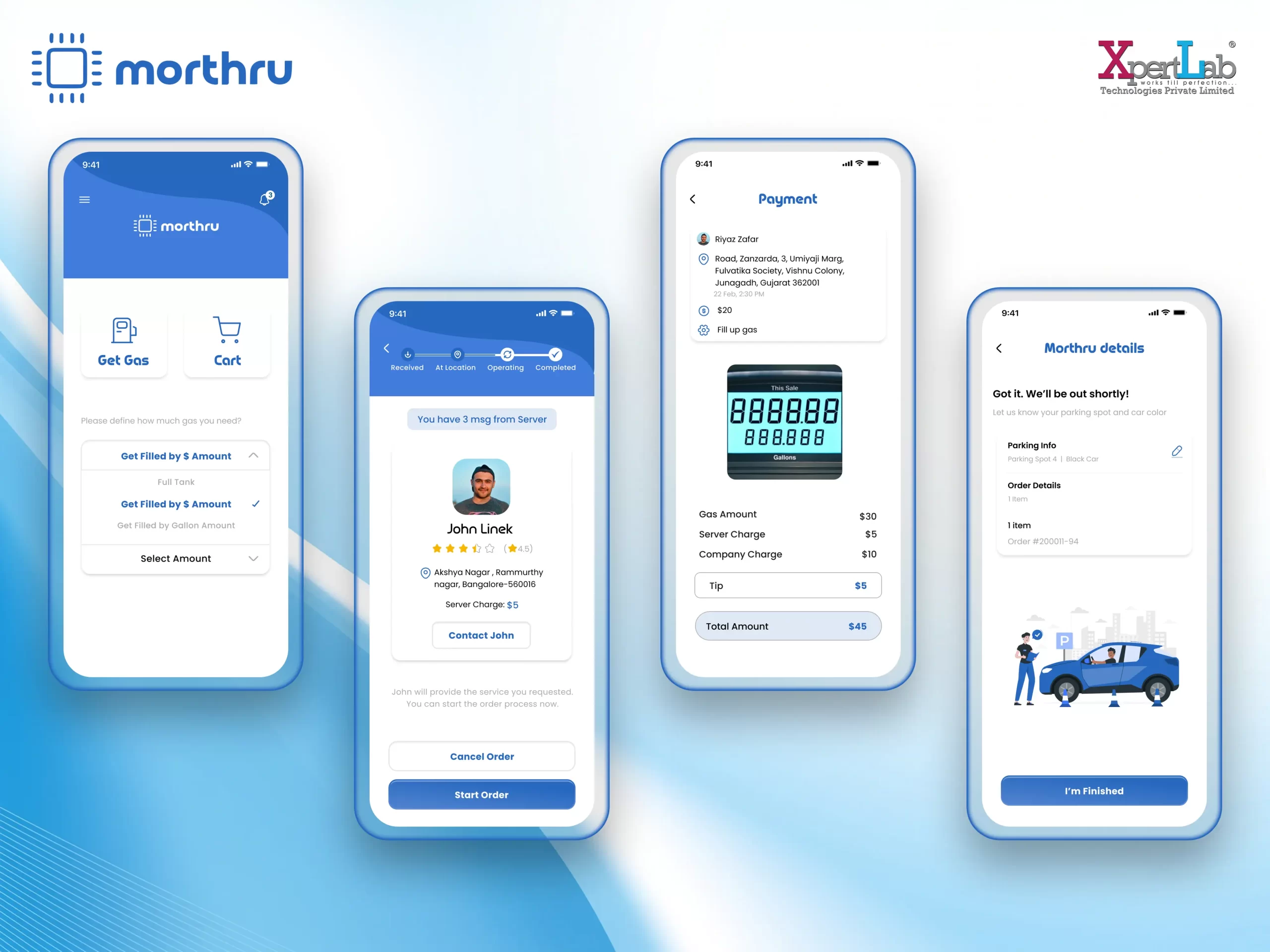 XpertLab Technologies Private Limited Mobile Application Development Morthru Customer