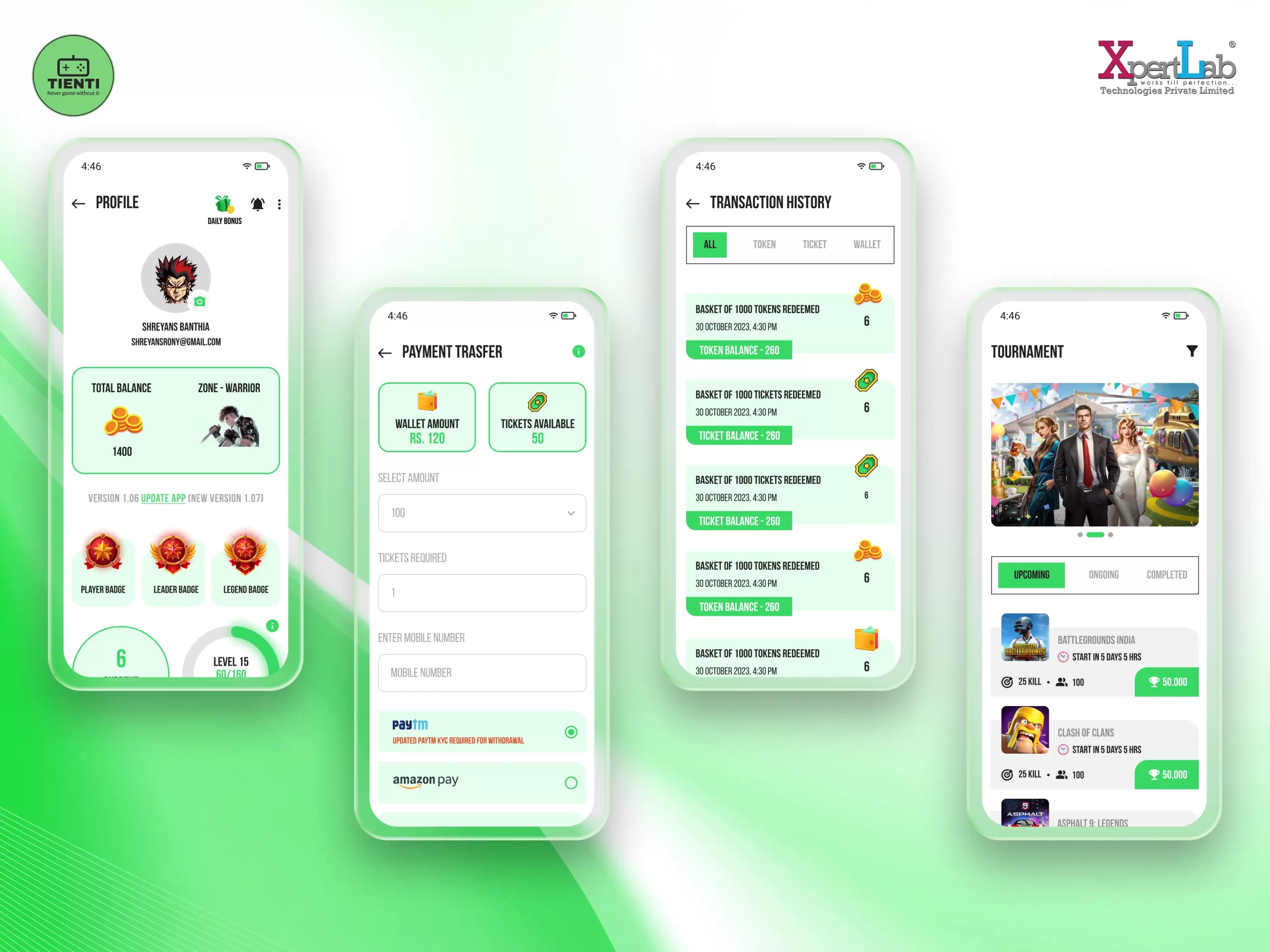 XpertLab Technologies Private Limited Mobile Application Development Tienti 2